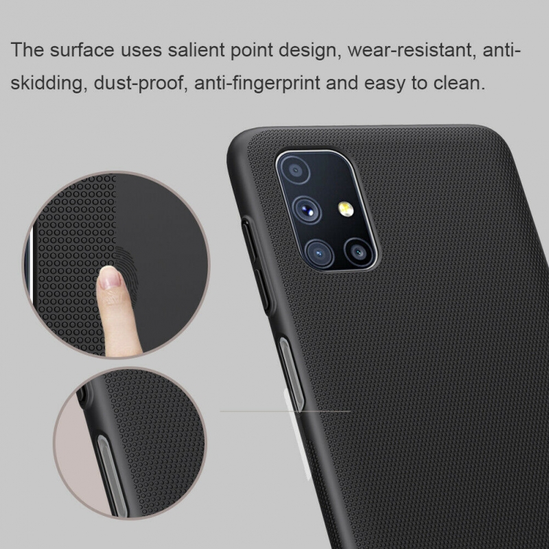 Ốp Lưng Samsung Galaxy M51 Nhựa Sần Cứng Hiệu Nillkin được làm bằng chất nhựa PU cao cấp nên độ đàn hồi cao, thiết kế dạng sần,là phụ kiện kèm theo máy rất sang trọng và thời trang